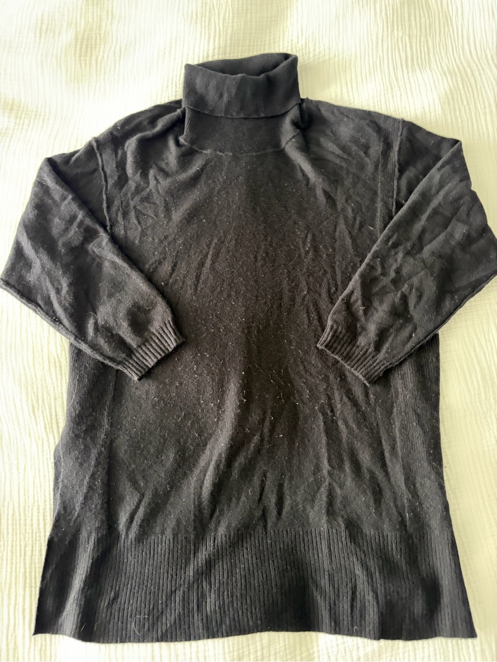We The Free Black Turtleneck cashmere Sweater